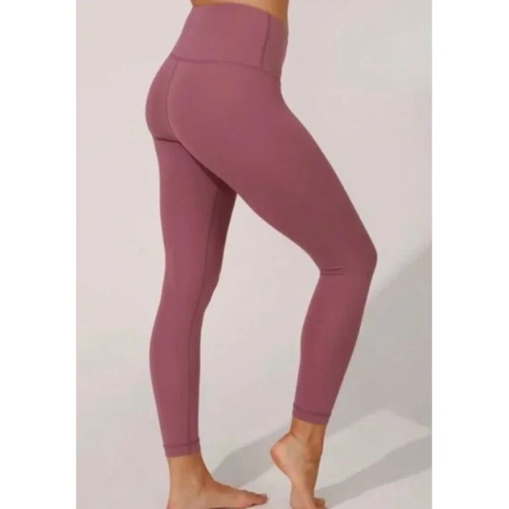 Yogalicious Women's Lux Leggings Rose Clay with Inside Pocket Size Small‎